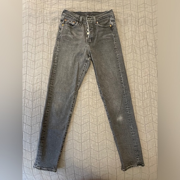 Levi’s wedgie fit cropped jeans size 25 - Picture 6 of 7